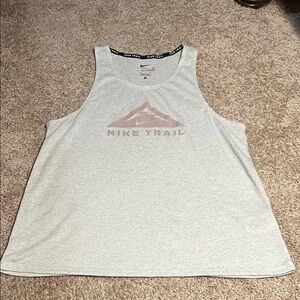 Nike Trail Tank Top with Pink Logo